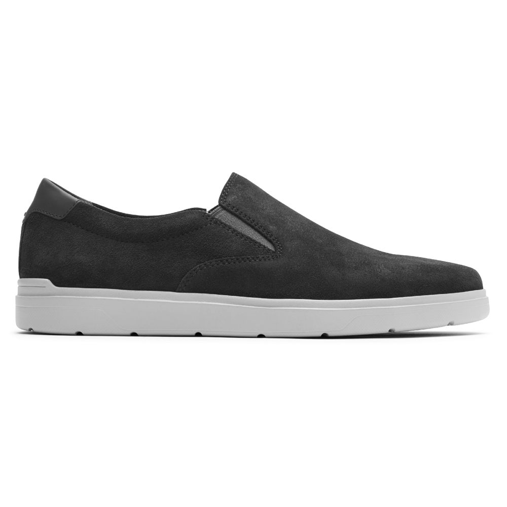 Rockport Joggesko Herre Mørke Grå - Total Motion Lite Slip-On - VLAQ07348